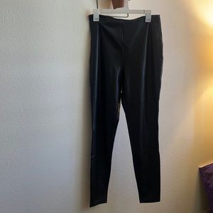 Once worn Halogen vegan leather leggings